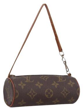 LOUIS VUITTON Monogram Papillon Pouch LV Auth ka2809